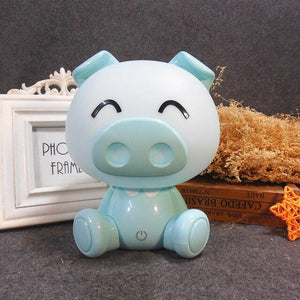 Cartoon Cute Pig Led Night Lights Lovely Touch Switch Energy Saving Eye Protect Bedroom Bedside USB Gift Kids BirthdayDesk Light