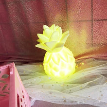 Load image into Gallery viewer, New 1pc Cartoon LED Night Light Pineapple Table Lamp Creative Gift For Friend Children Baby Light Yellow / Pink / Green